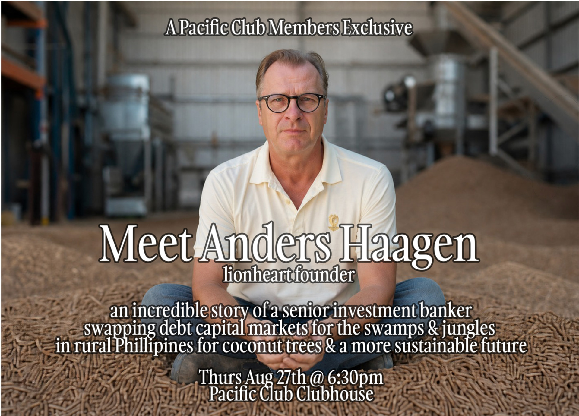 Meet Anders Haagen original event invitation