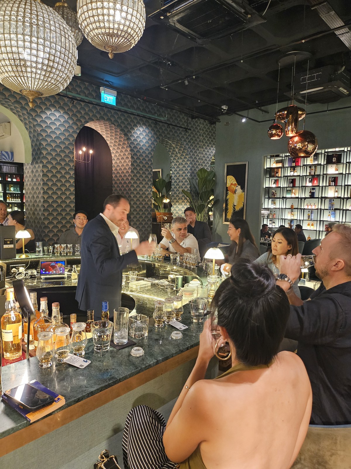 Shared discovery at the Pacific Club tasting bar